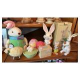 Assortment of Easter Bunny Decorations
