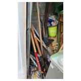 Corner lot of hand tools