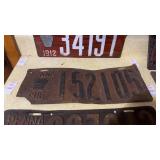 1916 Pennsylvania License Plate