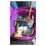 Tote with misc. household items