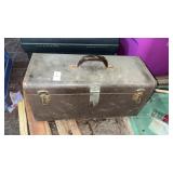 Toolbox with contents, wrenches, ball peen