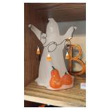 Light up Ghost and Boo Halloween decorations