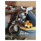 Floor lot of misc electrical etc