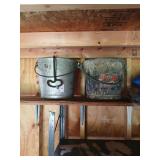 2 galvanized buckets