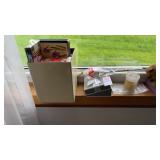 Lot of playing cards and misc. household items