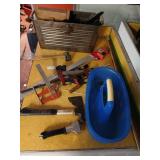 Contents of top of cabinet and organizers