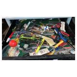 Drawer of markers, screwdrivers, Allen wrench