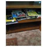 Shelf lot of records