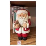 Holiday Collection Carved Look Santa Figure