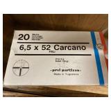 6.5x52 Carcano cartridges