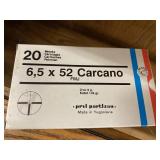 6.5x52 Carcano cartridges