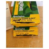 2 boxes of 270 Win 140 gr reloaded ammo