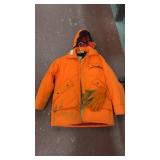 Insulated Blaze Orange Jacket, liner, gloves S/M