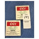 CCI 400 Small Rifle Primers Pack of 2