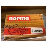 Norma 6.5 Carcano 156 grain