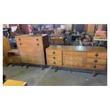 3 Pieces - 2 MCM Dressers and 1 Nightstand
