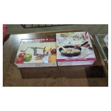 Apple peeler, stir fry wok