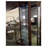 Mirror Back Corner Cabinet with Shelves