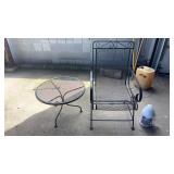 Cast Iron Table and Chair