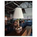 MCM seashell glass nautical lamp