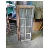 Wooden windows 47-1/2"x18" lot of 3. Glass all