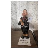 Vintage ceramic decanter from Japan featuring a