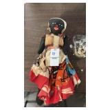 Vintage Jamaican souvenir rag doll