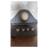 Wooden coat rack clock