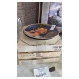 Vintage Knowles collector plates featuring Norman