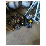 Chevy hub caps and nut cover lot