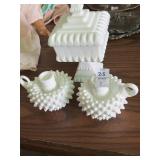 Candle Holders and Glass Container Set 3 pc