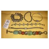 Vintage silvertone bracelets