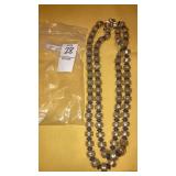 Vintage double strand lightweight bead necklace