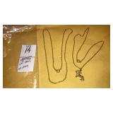 Sagittarius charm on sterling chain, gold filled
