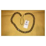 Vintage faceted purple bead necklace choker