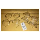 (4) pairs vintage eyeglasses -3 are 12k gf