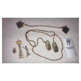 Space needle & Statue of Liberty pendants,