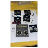 (6) pairs fancy pierced earrings new