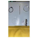 (5)  silvertone bracelets