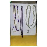 Pearl & Art glass necklaces