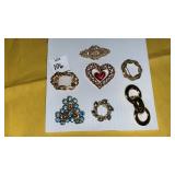 Vintage fashion pin brooches