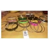 Assorted vintage bangle bracelets