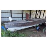 Vintage Wooden Teek Penn Yan W Trailer
