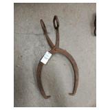 Vintage ice tongs 13' oal