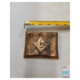 Vintage heavy bronze? Masonic paperweight