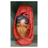 Chalkware Spanish seï¿½orita bust