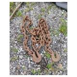 10' long 1/2' tow chain USA hooks