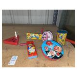 Vintage noisemakers - lot of 6