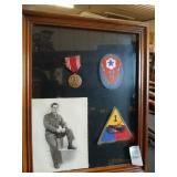 Vintage military framed lot