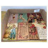 Vintage postcards, train tickets & variety lot